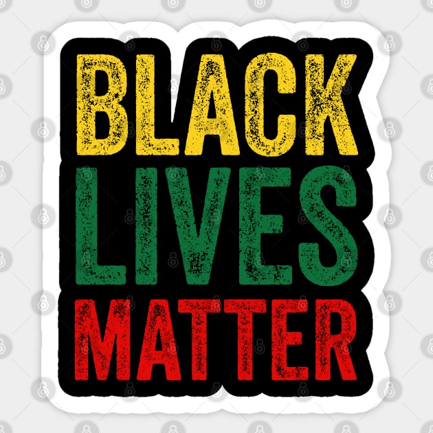 Black lives matter , american african matter Sticker by afmr.2007@gmail.com